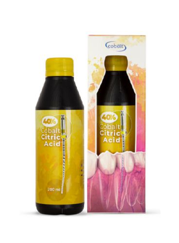|محلول اسید سیتریک 40 درصد بطری 200 میلی لیتر برند Cobalt