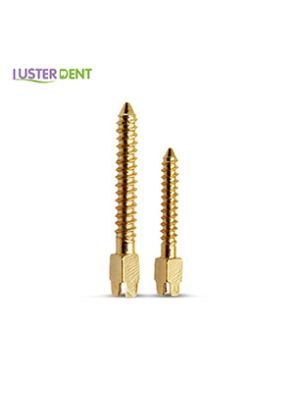 |پین داخل کانال طلایی Golden Plated Screw Post برند Lusterdent