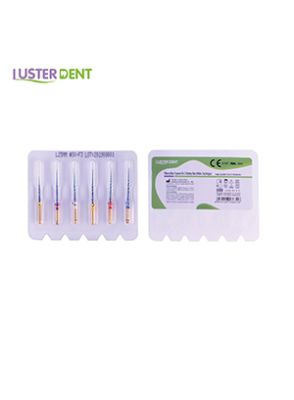 |فایل روتاری تیپر نیتی آبی طول 25 میلی متر بسته 6 عددی برند Lusterdent