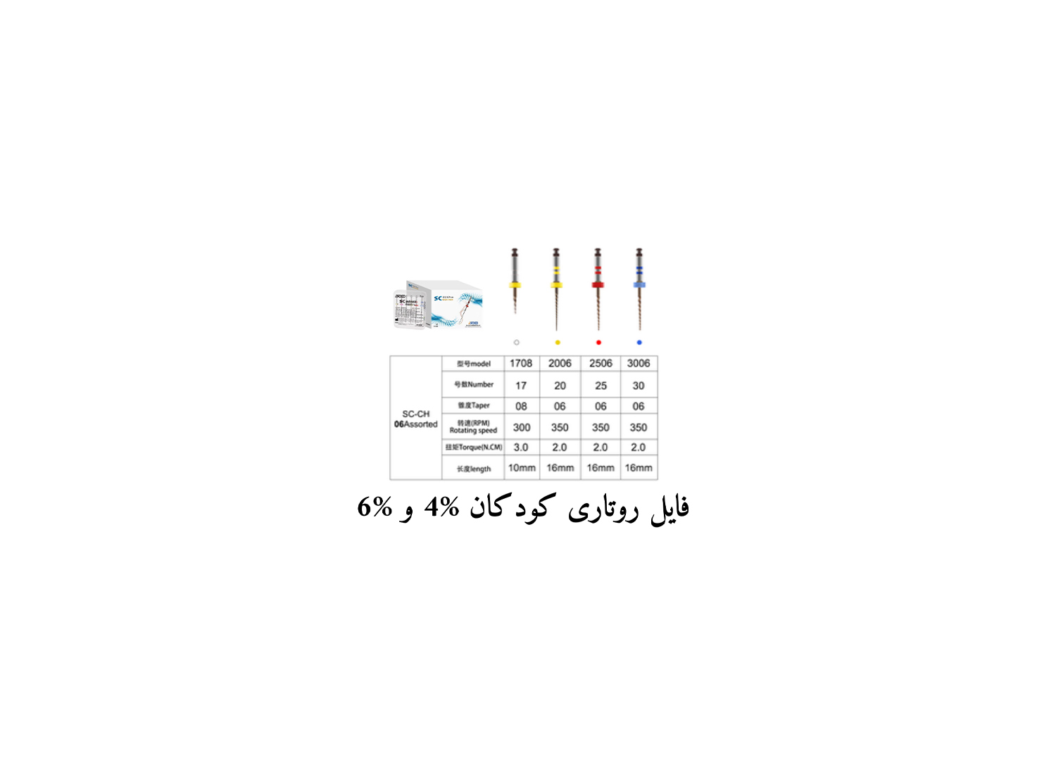 فایل روتاری SC کودکان 4 درصد و 6 درصد برند SOCO