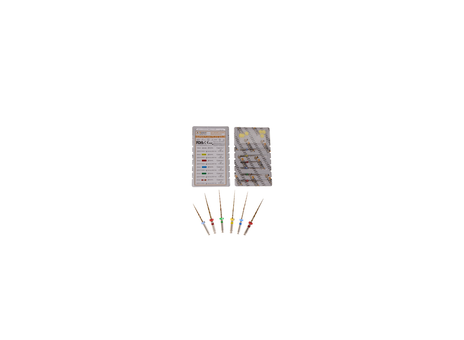 فایل روتاری Super Flexi File طول 25 میلی متر بسته 6 عددی برند RGN