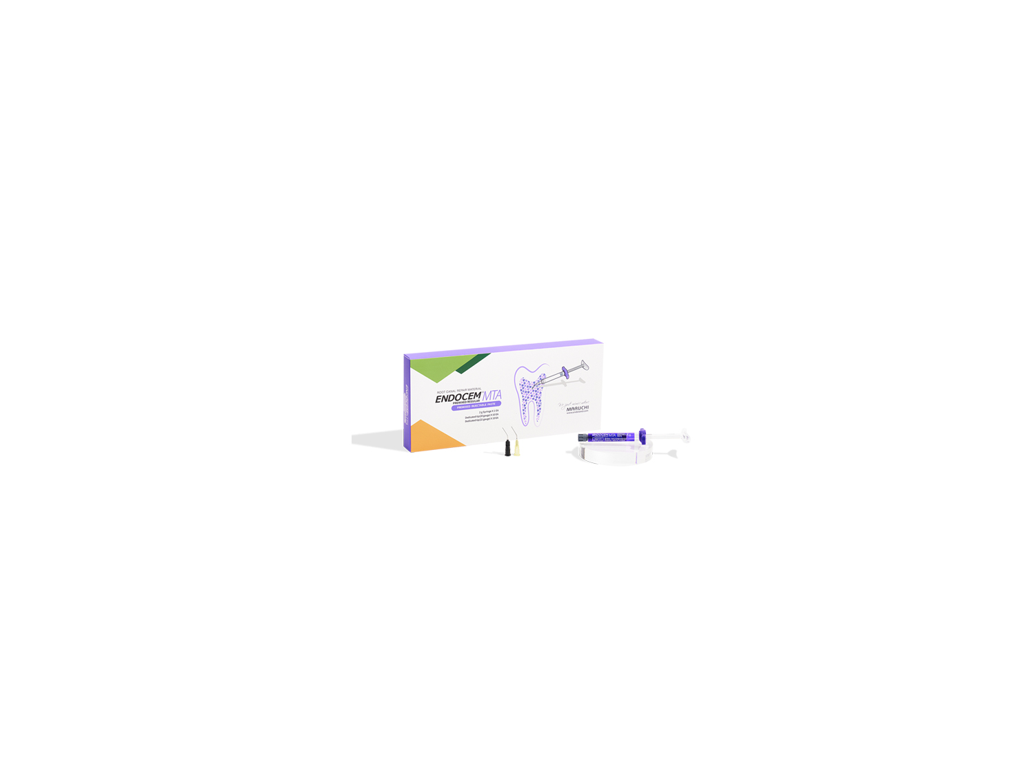 خمیر بایوسرامیکی Endocem MTA premixed Regular سرنگ 2 گرمی برند Maruchi