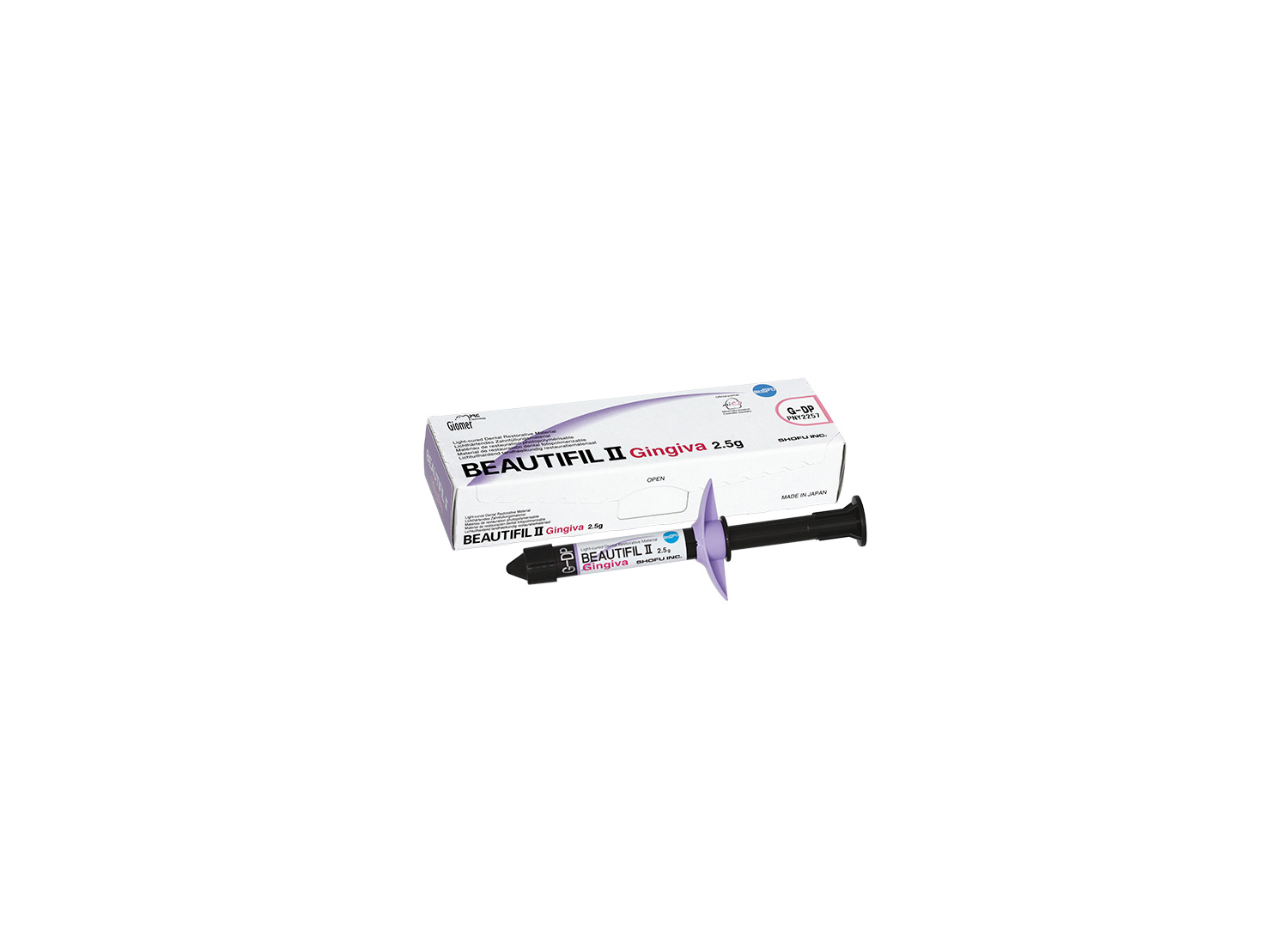 کامپوزیت رنگ لثه Beautifil II Gingiva سرنگ 2.5 گرمی برند Shofu