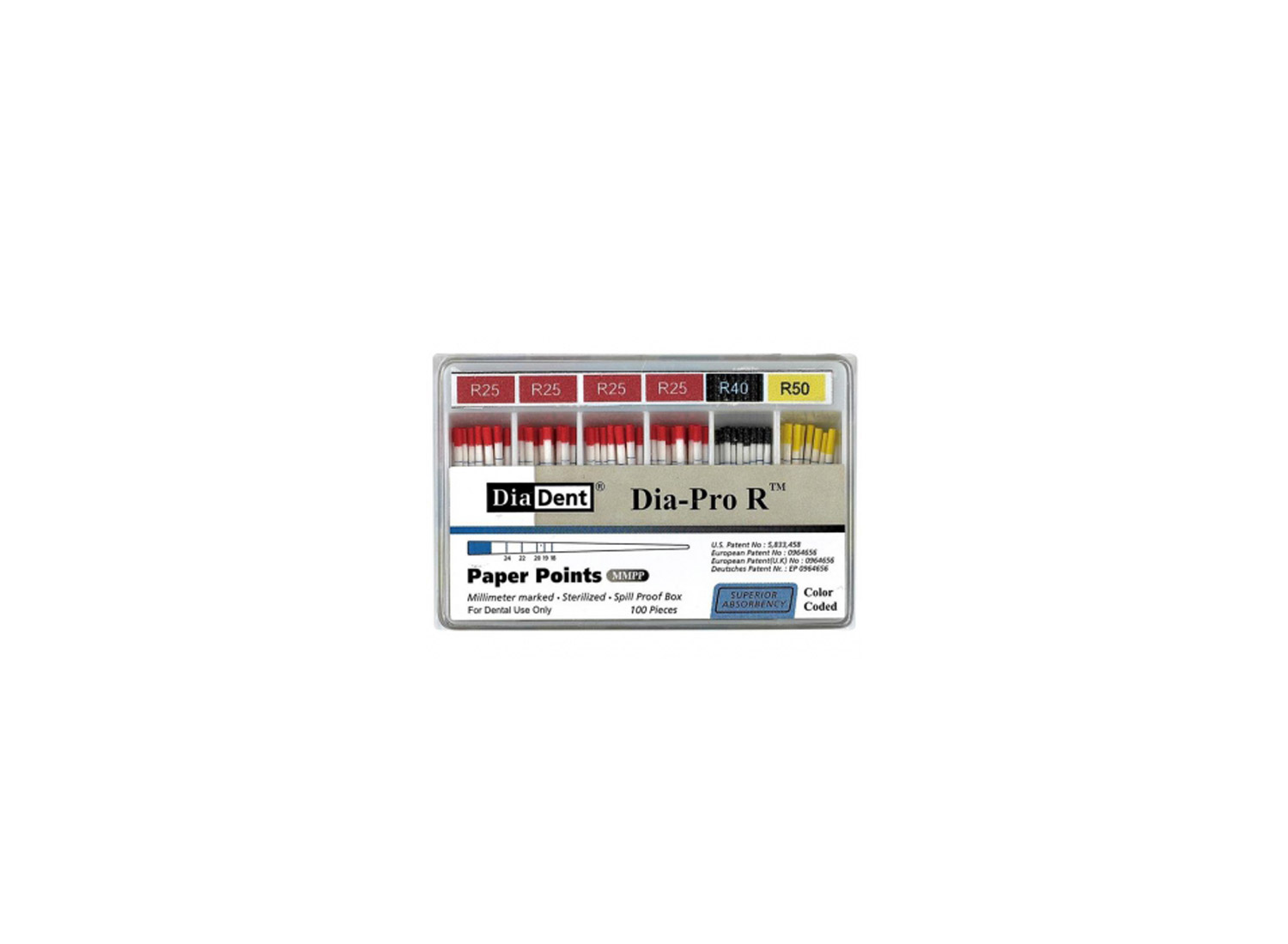 کن کاغذی مدرج رسپیروک برند DiaDent