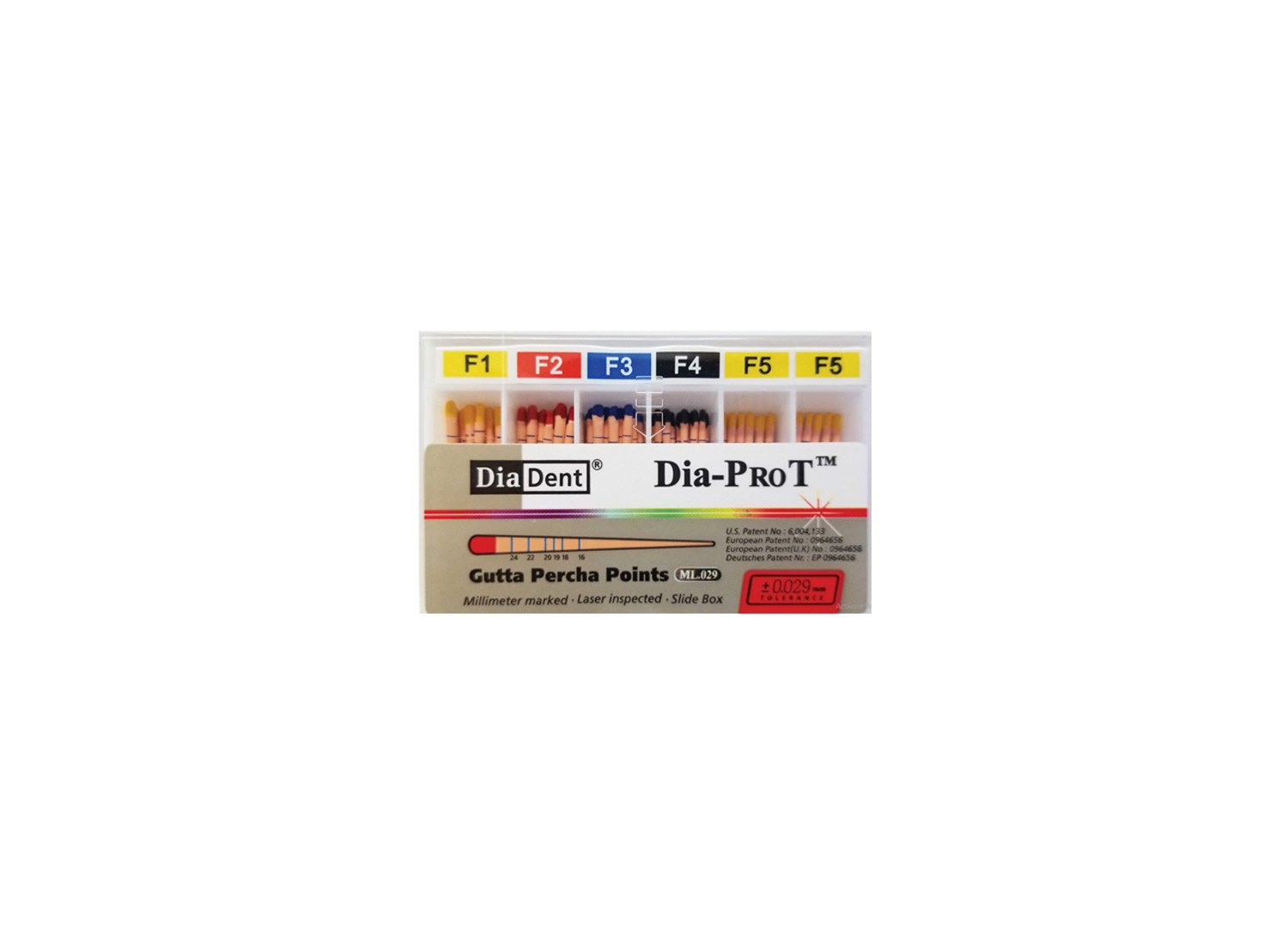 گوتا پرکا مدرج پروتیپر DIA-PROT برند DiaDent