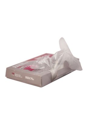 |دستکش نایلونی 110 گرمی غیر استریل برند بکر