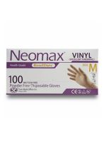 دستکش معاینه وینیل بدون پودر بسته 100 عددی برند Neomax