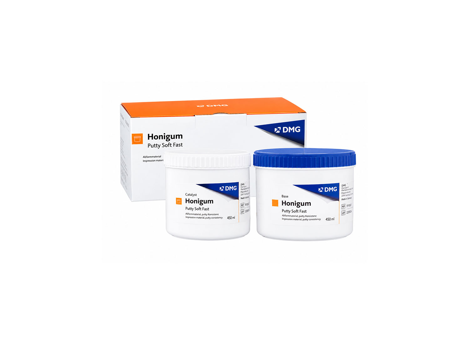 پوتی سیلیکونی افزایشی Honigum Putty Soft Fast برند DMG Dental